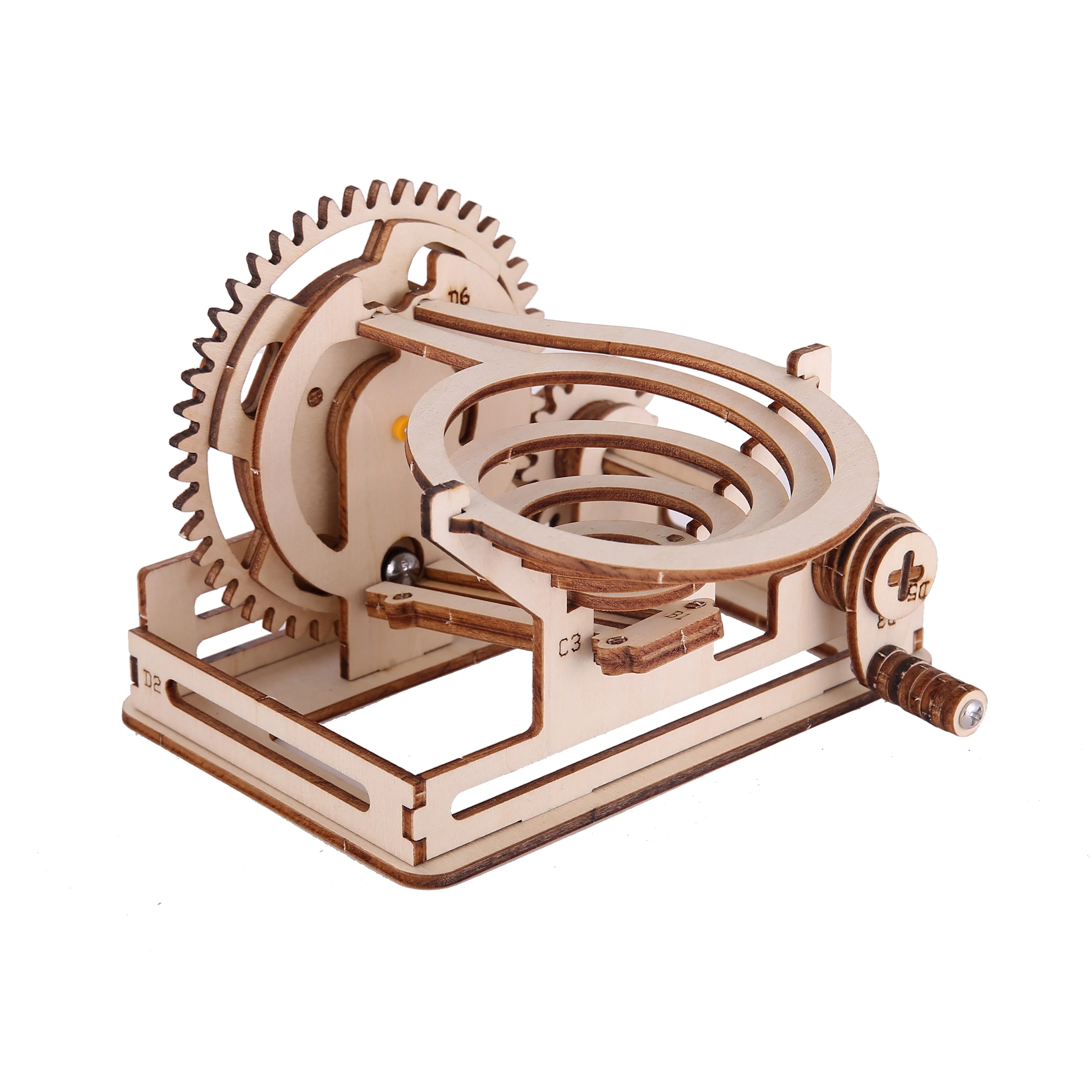 Spiral Marble Run 3D wooden puzzle model with mortise and tenon joint structure for decorative parts
Spiral Marble Run 3D wooden puzzle model with mortise and tenon joint structure for decorative parts