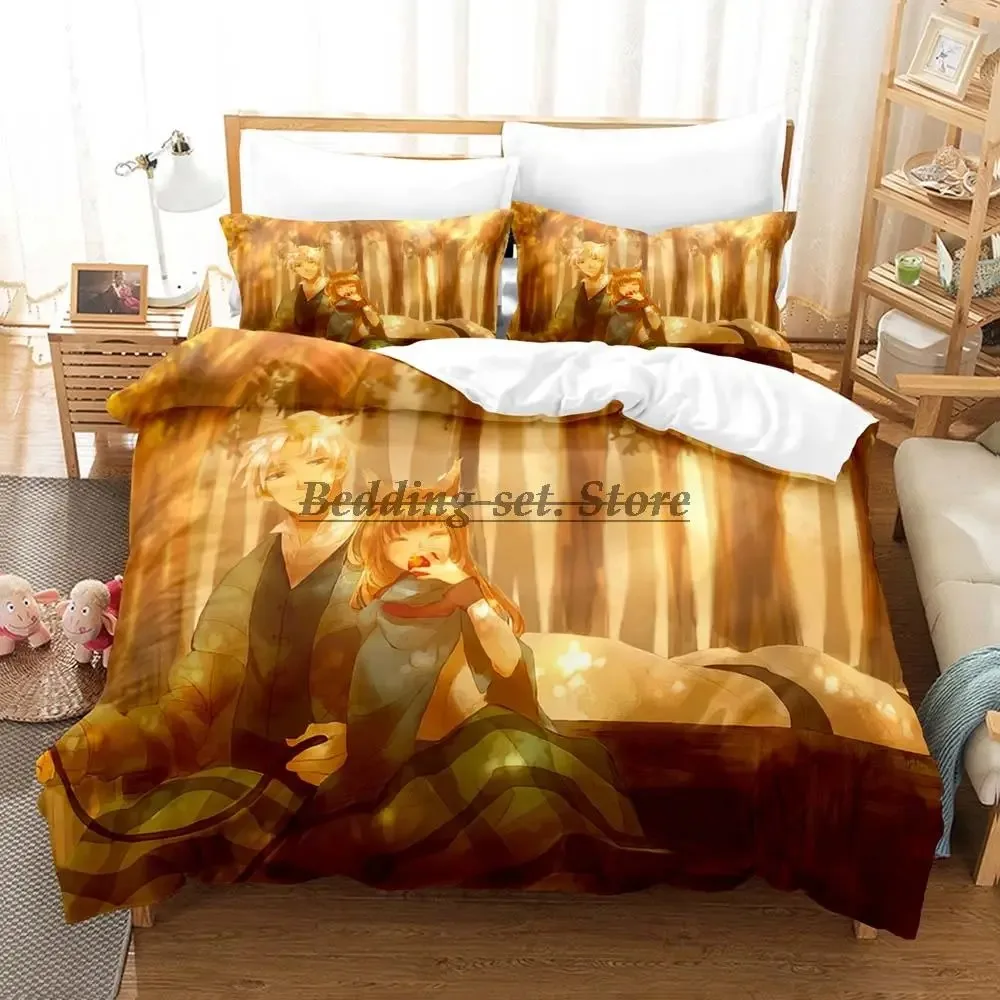 2023 spice and wolf light novel holo and lawrence Bedding Set Single Twin Full Queen King Size Bed Set Aldult Kid Bedroo Anime
2023 spice and wolf light novel holo and lawrence Bedding Set Single Twin Full Queen King Size Bed Set Aldult Kid Bedroo Anime