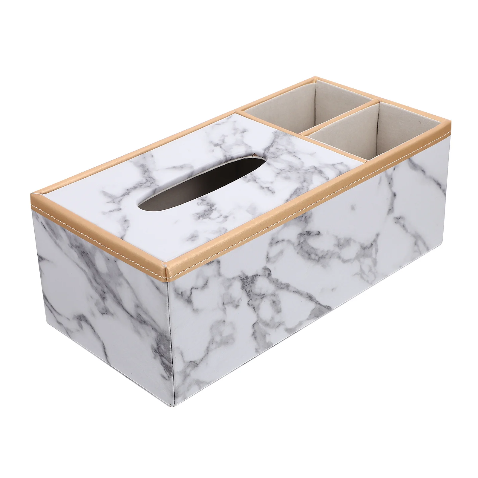 Marble Grain Tissue Box Cover with Multi-Grid Design for Remote and Phone Storage Waterproof Decorative Household Organizer
Marble Grain Tissue Box Cover with Multi-Grid Design for Remote and Phone Storage Waterproof Decorative Household Organizer