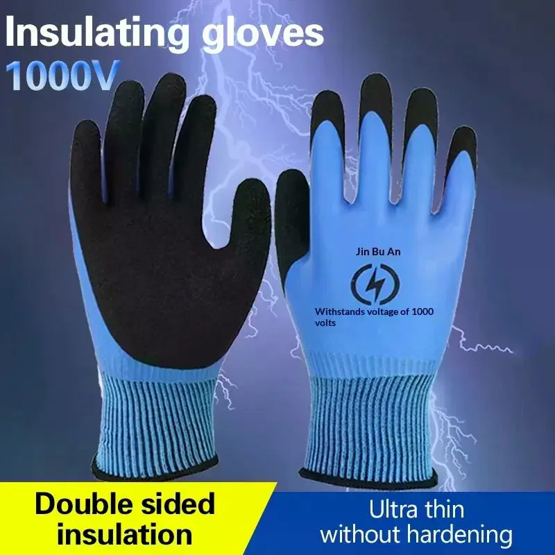 1 Pair Withstanding Voltage 1000V High Elasticity Glove Safety Protective Blue Electrician Insulating Gloves
1 Pair Withstanding Voltage 1000V High Elasticity Glove Safety Protective Blue Electrician Insulating Gloves