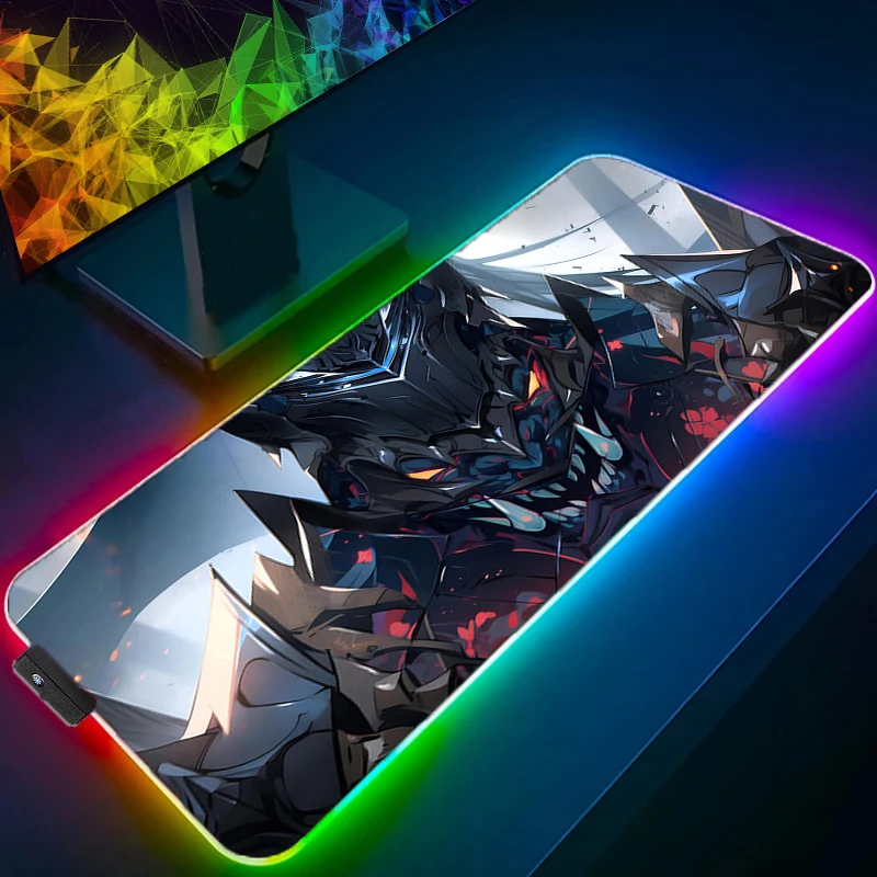 RGB LED Desk Mat Carpet Desk Accessories Laptop Gamer Mausepad Oni Hannya Samurai Mask Mouse Pad Mousepad Office Table Mouse Mat
RGB LED Desk Mat Carpet Desk Accessories Laptop Gamer Mausepad Oni Hannya Samurai Mask Mouse Pad Mousepad Office Table Mouse Mat