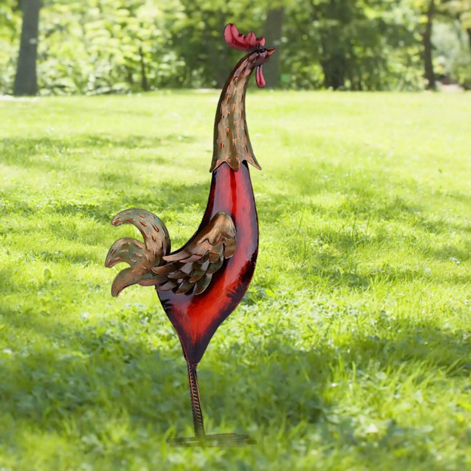Metal Sculpture Multicolor Iron Rooster Crafts Office Tabletop Decoration
Metal Sculpture Multicolor Iron Rooster Crafts Office Tabletop Decoration