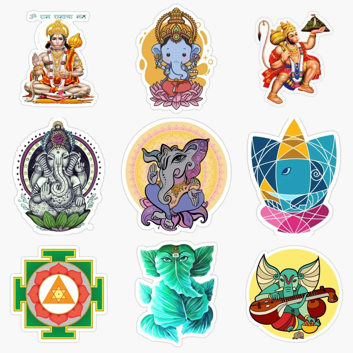 Creative Indian Ganesha Elephant God Emblem PVC Stickers for Car Motorcycle Bike Laptop Window Wall Room Van Decal Accessories
Creative Indian Ganesha Elephant God Emblem PVC Stickers for Car Motorcycle Bike Laptop Window Wall Room Van Decal Accessories