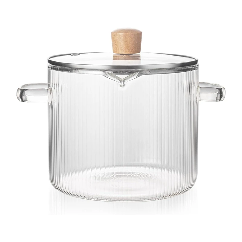 BAAG-Glass Cookware Simmer Pot, Glass Cooking Pot With Lid-1.8L(60Oz) Heat Borosilicate Glass Cookware Stovetop Pot
BAAG-Glass Cookware Simmer Pot, Glass Cooking Pot With Lid-1.8L(60Oz) Heat Borosilicate Glass Cookware Stovetop Pot