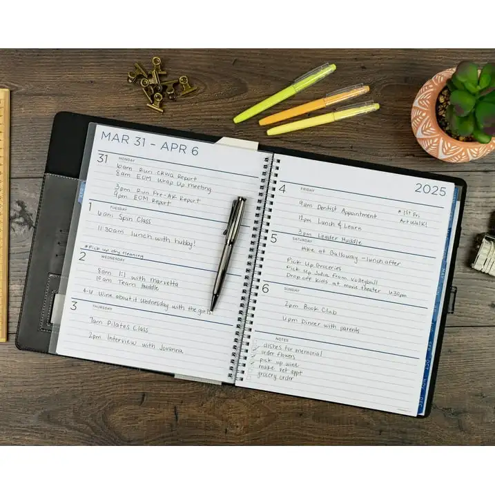 See it Большой ежемесячный еженедельный планировщик Padfolio (10 x 6 дюймов), большой черный, 15 месяцев, 19 дюймов, 2026 г.
See it Большой ежемесячный еженедельный планировщик Padfolio (10 x 6 дюймов), большой черный, 15 месяцев, 19 дюймов, 2026 г.