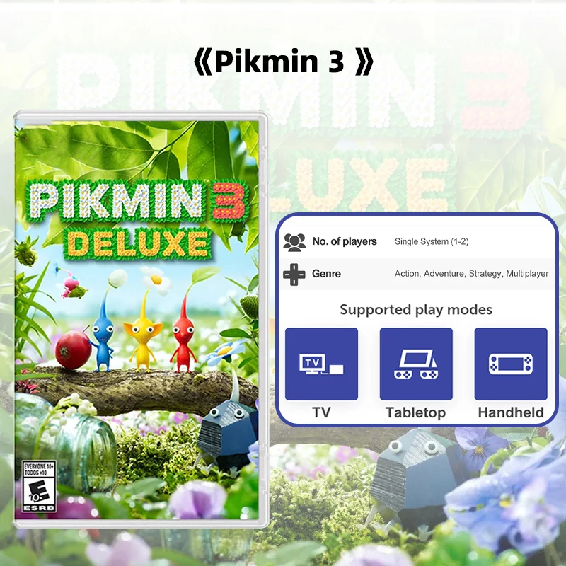 ARTSWIFT Game Deals - Pikmin 3 -Deluxe Original Physicial Game Card Brand New for OLED Lite Game Console
ARTSWIFT Game Deals - Pikmin 3 -Deluxe Original Physicial Game Card Brand New for OLED Lite Game Console