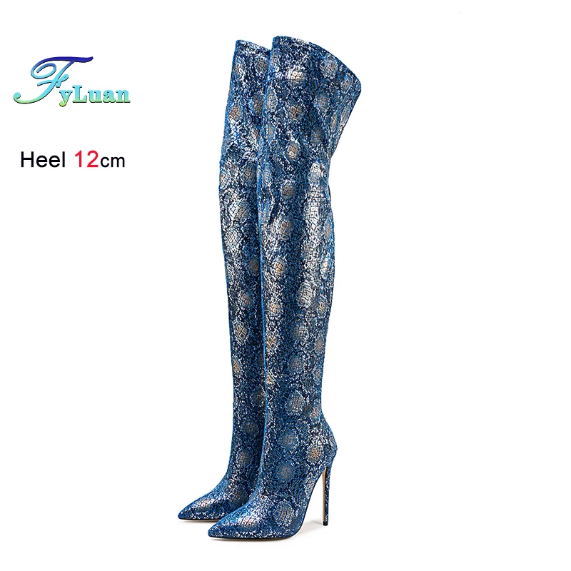 12CM Stiletto Pointy Over-the-knee Boots For Women Leopard print Shoes Sexy Slim Leg Female Autumn Winter High Heel Thigh Boots
12CM Stiletto Pointy Over-the-knee Boots For Women Leopard print Shoes Sexy Slim Leg Female Autumn Winter High Heel Thigh Boots