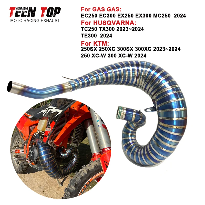 2-Strokes Offroad Bike Exhaust Header For HUSQVARNA TC250 TX300 2023~2024 Motorcycle Exhaust Front Link Pipe TE300 Escape Moto
2-Strokes Offroad Bike Exhaust Header For HUSQVARNA TC250 TX300 2023~2024 Motorcycle Exhaust Front Link Pipe TE300 Escape Moto