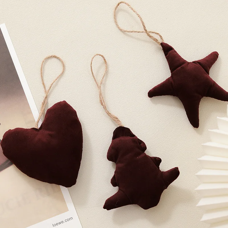 Christmas Tree Pendant Pink Dark Red Plush With Hanging Decor Love Heart Pentagram DIY Material Package Christmas Decoration
Christmas Tree Pendant Pink Dark Red Plush With Hanging Decor Love Heart Pentagram DIY Material Package Christmas Decoration