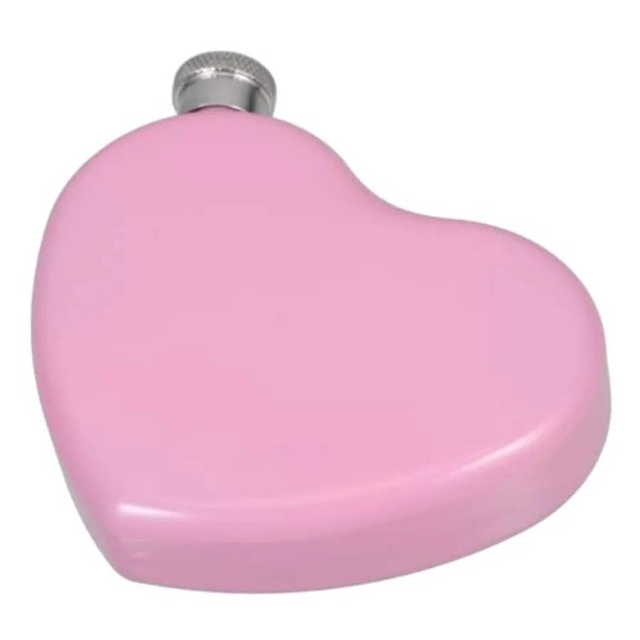 Heart Shaped Flask Mini Wine Pot Stainless Steel Pocket Flask Chain Pink Heart Shape 5oz Travel Camping Use
Heart Shaped Flask Mini Wine Pot Stainless Steel Pocket Flask Chain Pink Heart Shape 5oz Travel Camping Use