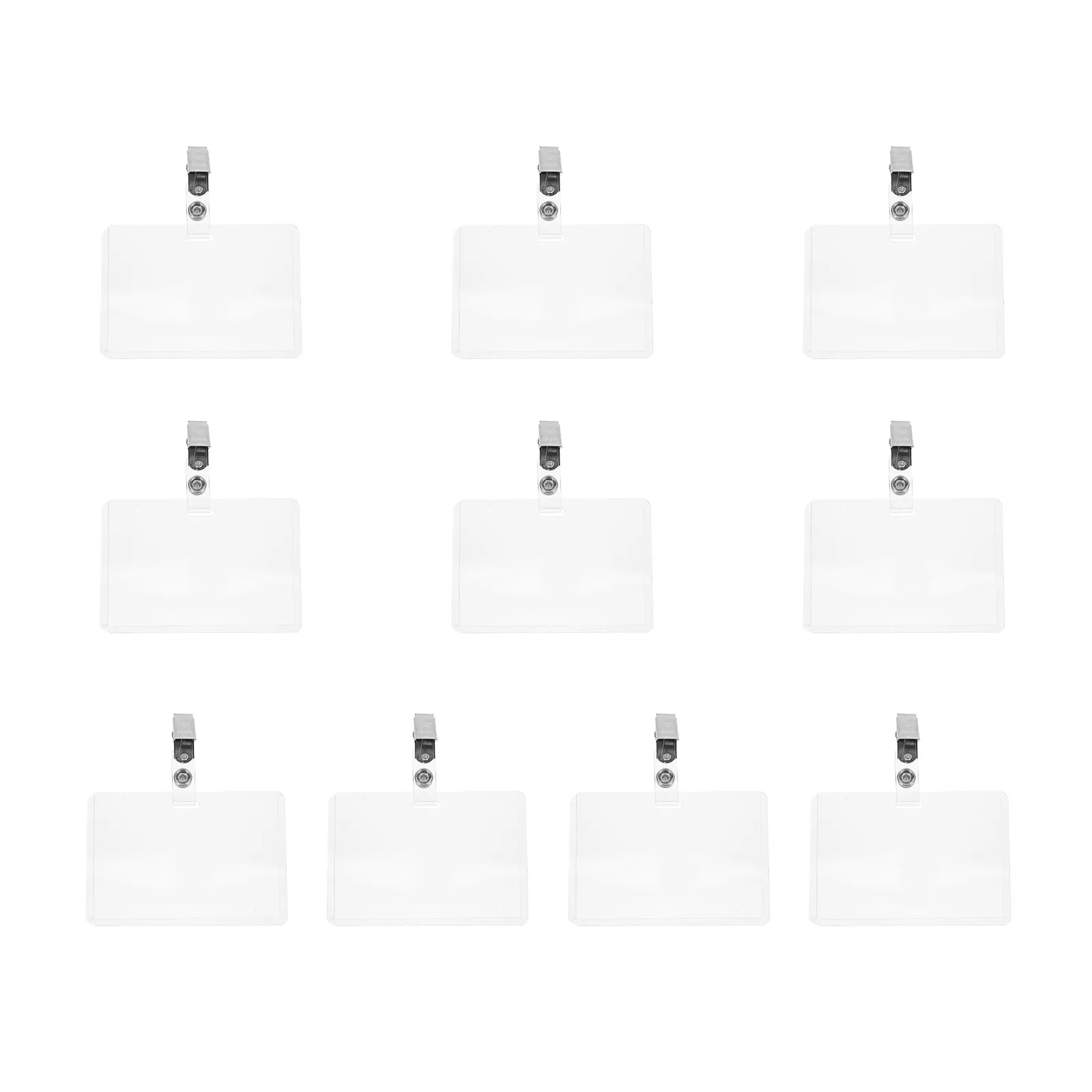 10Sets Transparent Clear Waterproof Id Card Holder Badge Protector Clip Work Permit Name Tag Holder Business Card Cover
10Sets Transparent Clear Waterproof Id Card Holder Badge Protector Clip Work Permit Name Tag Holder Business Card Cover