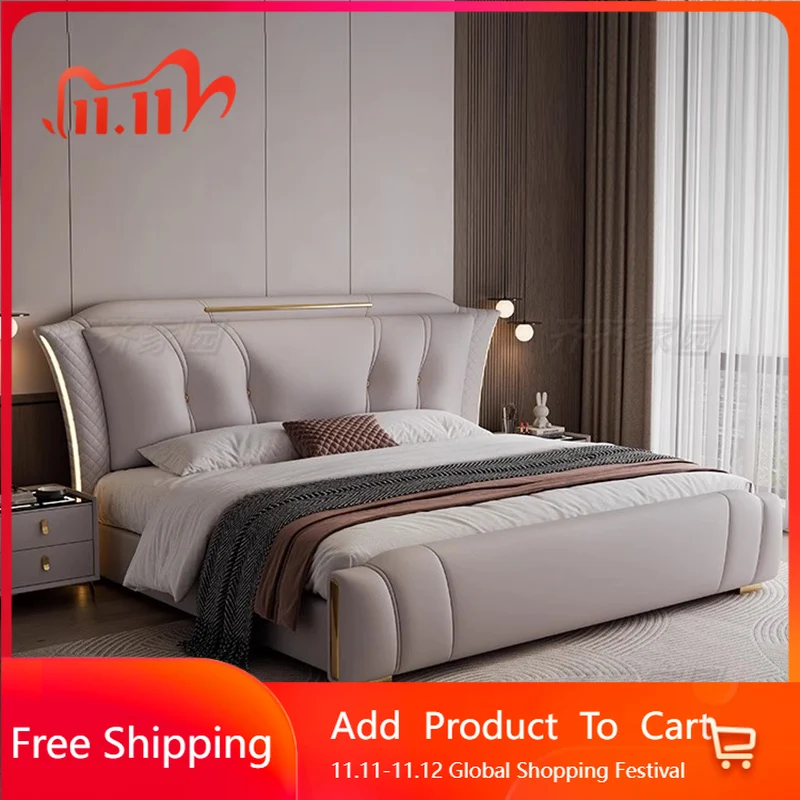 Iron European Bed Simple Design Princess Sleeping Bedroom Massage Bed Luxury Modern Letto Matrimoniale Lounge Suite Furniture
Iron European Bed Simple Design Princess Sleeping Bedroom Massage Bed Luxury Modern Letto Matrimoniale Lounge Suite Furniture
