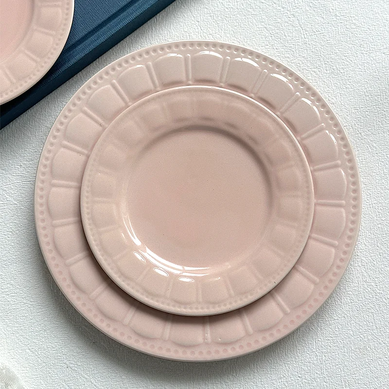 LMM Fresh Candy Color Embossed Plate Color Ceramic Plate Pastry Plate Solid Color Creative
LMM Fresh Candy Color Embossed Plate Color Ceramic Plate Pastry Plate Solid Color Creative