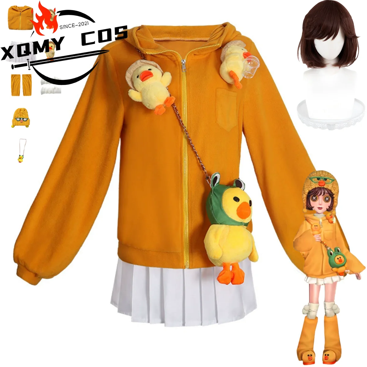 XqGame Identity ⅤTracy Reznik Mechanic Cosplay Costume Sally Yellow Hooded Coat Skirt Uniform Wig Woman Kawaii Daily Leisure Sui
XqGame Identity ⅤTracy Reznik Mechanic Cosplay Costume Sally Yellow Hooded Coat Skirt Uniform Wig Woman Kawaii Daily Leisure Sui