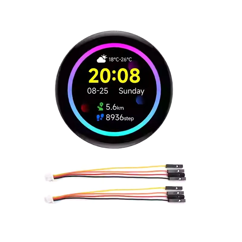 Esp32-S3 1.43-Inch Round LCD Screen Development Board Amoled Capacitive Touch Screen Supports Wifi Bluetooth-AD03
Esp32-S3 1.43-Inch Round LCD Screen Development Board Amoled Capacitive Touch Screen Supports Wifi Bluetooth-AD03