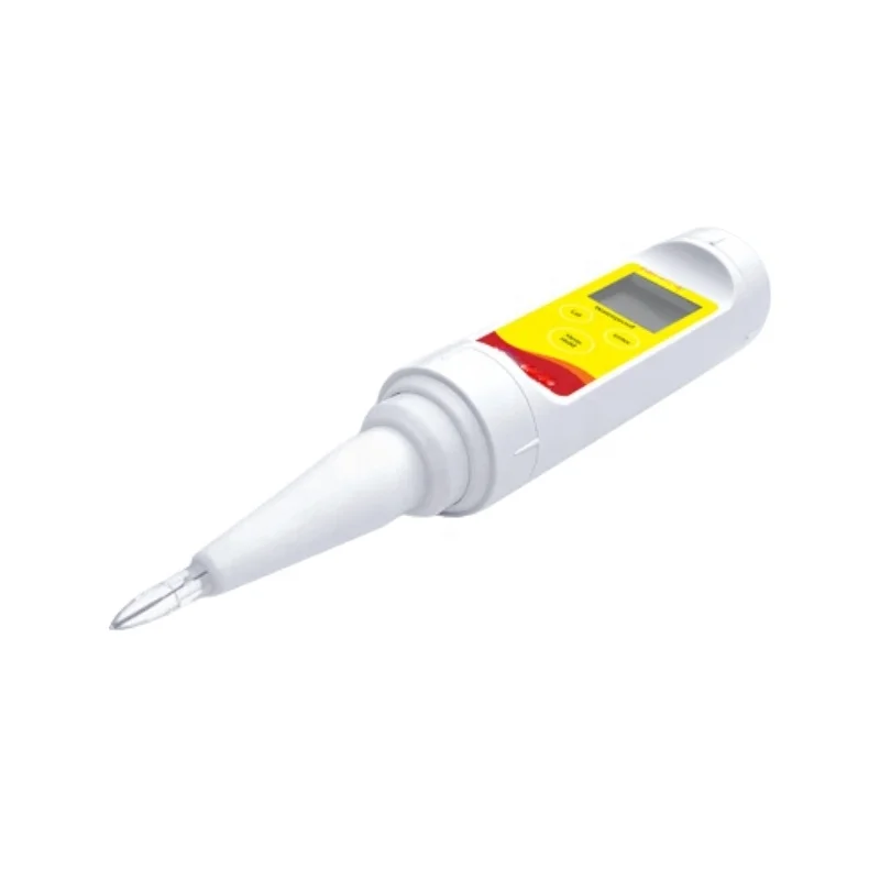 Low Cost Spear pH Level Testing Meter Spear pH Tester For Jelly Cream Sushi Rice Bread pH Analysis With Auto-Hold Function
Low Cost Spear pH Level Testing Meter Spear pH Tester For Jelly Cream Sushi Rice Bread pH Analysis With Auto-Hold Function