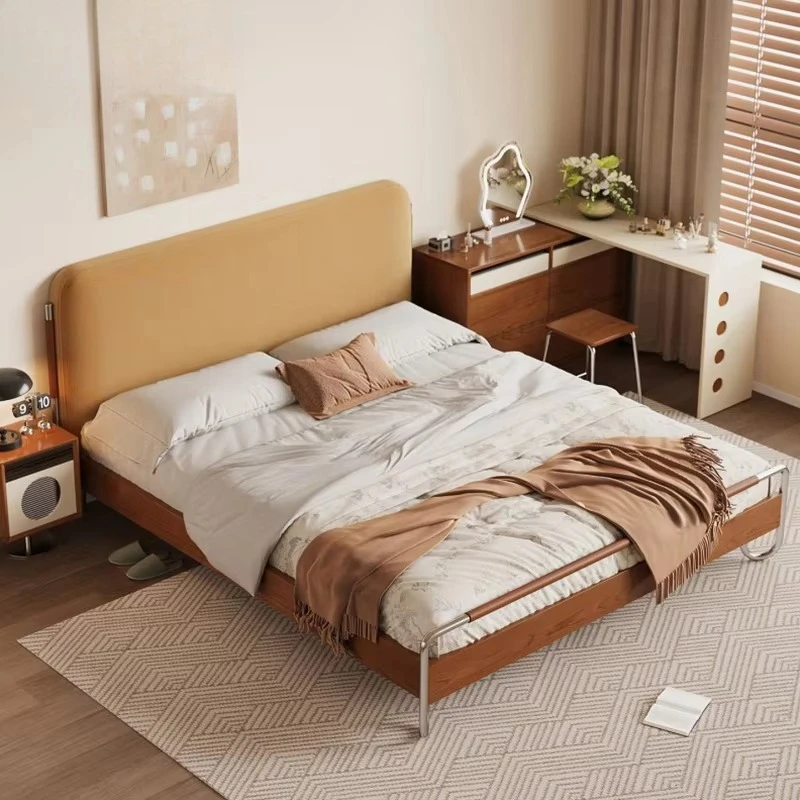 Modern Design Bedroom Furniture Cheap Price Comfortable Sleeping Wooden Simple king Size Bed with Soft Backrest for Children
Modern Design Bedroom Furniture Cheap Price Comfortable Sleeping Wooden Simple king Size Bed with Soft Backrest for Children