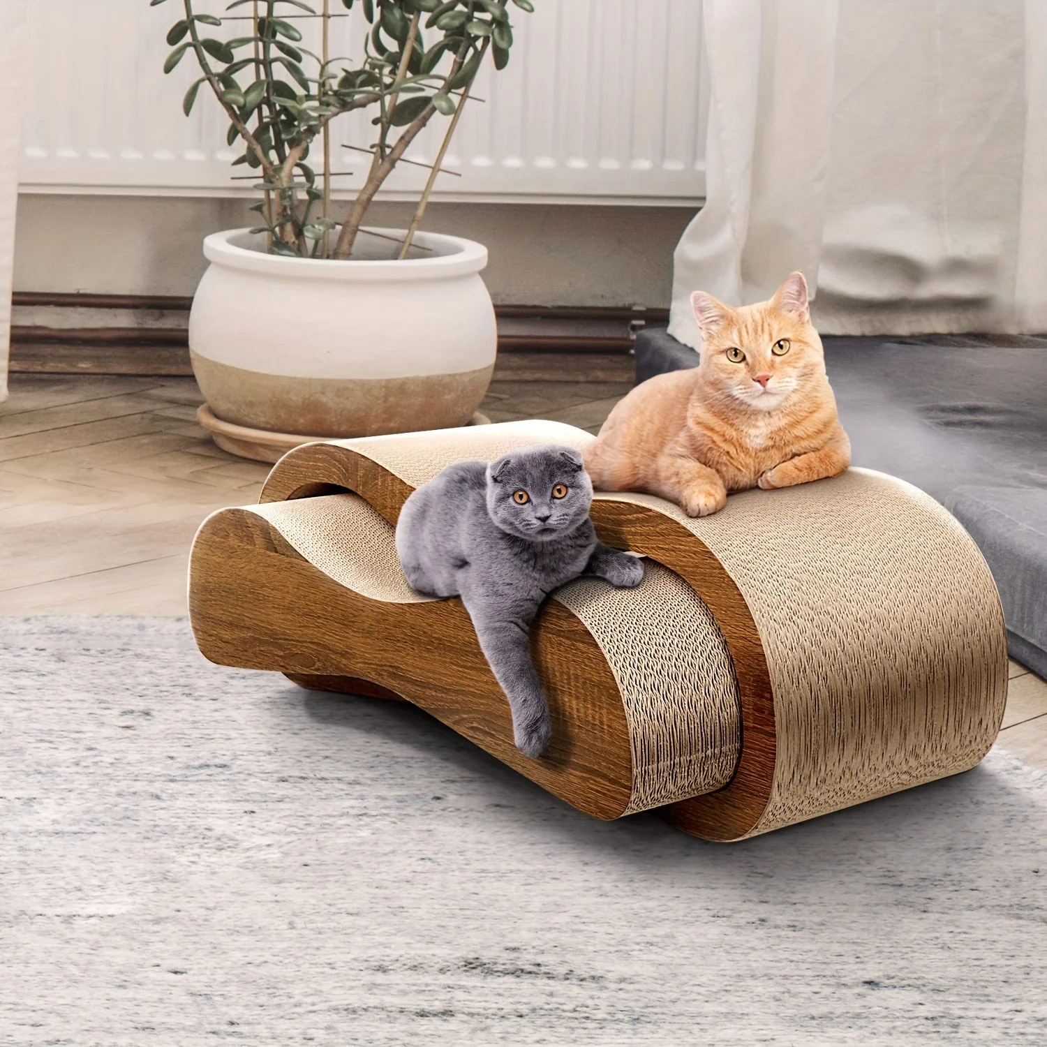 2-in-1 Extra Large Cat Scratching Mat & Sofa Protector - Durable Cardboard Scratcher for Multiple Cats, Furniture Shield
2-in-1 Extra Large Cat Scratching Mat & Sofa Protector - Durable Cardboard Scratcher for Multiple Cats, Furniture Shield