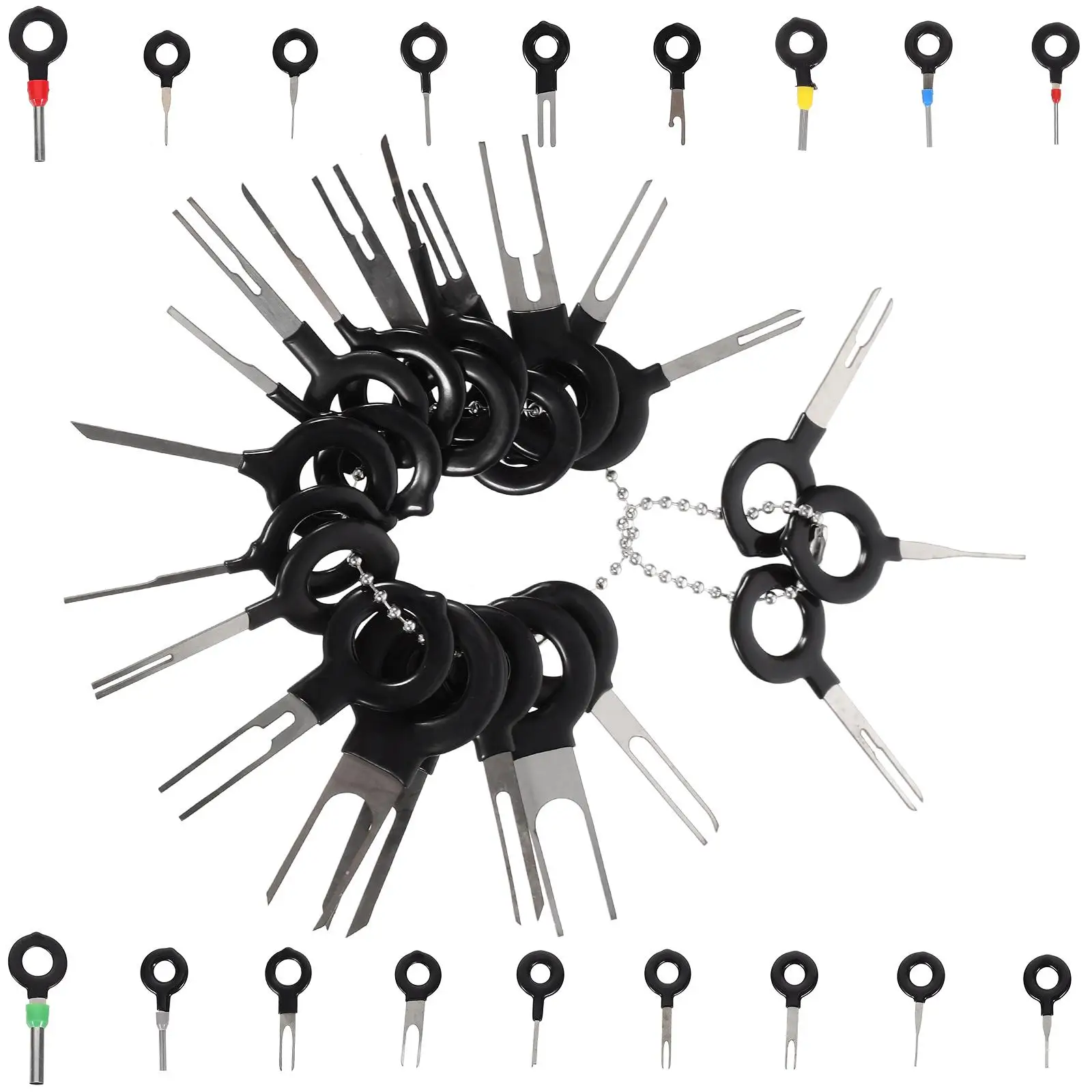 39 Pcs Electrical Disconnect Pliers Connector Pin Release Extractor Terminal Removal Key
39 Pcs Electrical Disconnect Pliers Connector Pin Release Extractor Terminal Removal Key