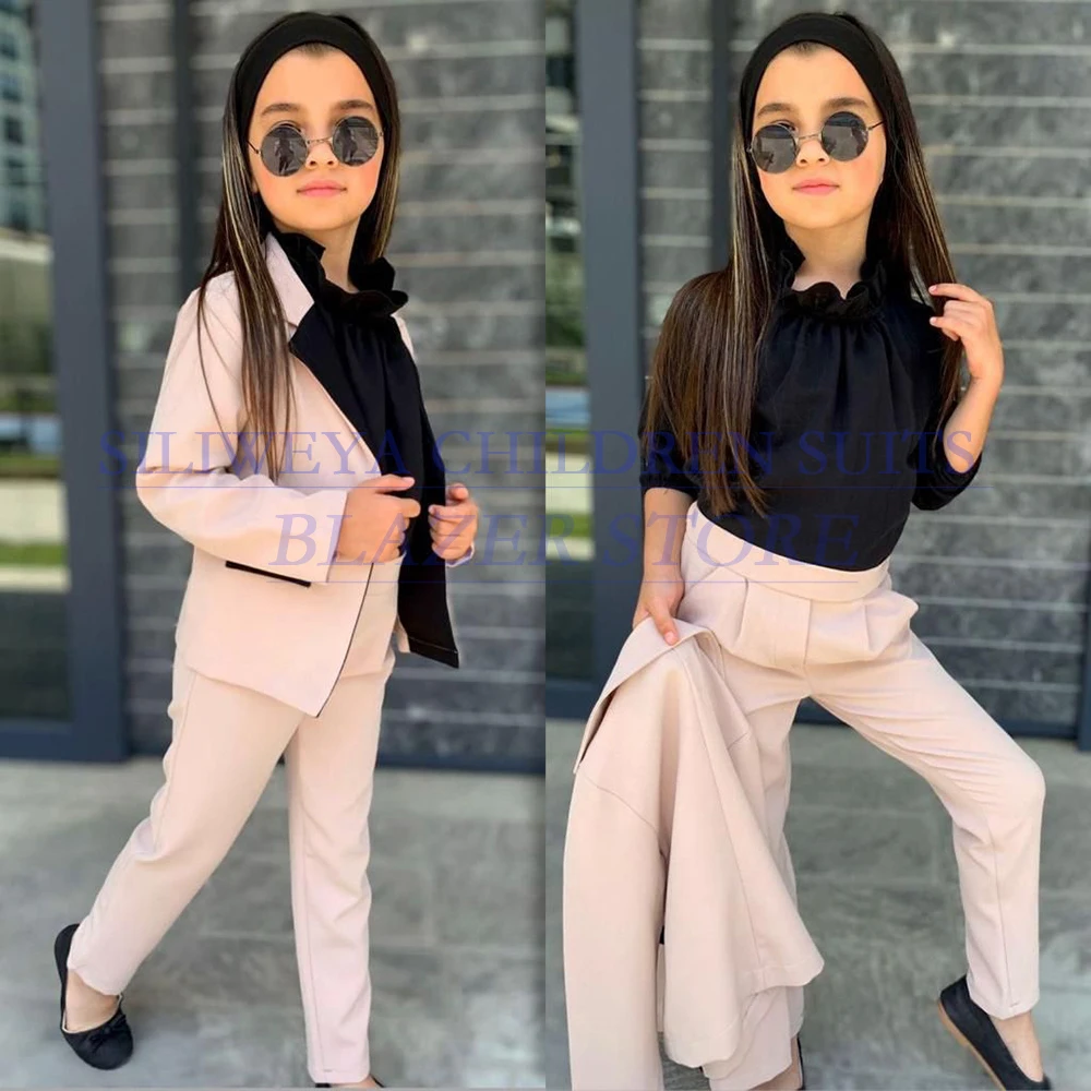 Luxury Girls Suits Elegant One-Button Notch Lapel Slim Fit 2 Piece Jacket Pants Sets Customized Children Outfits Clothing Blazer
Luxury Girls Suits Elegant One-Button Notch Lapel Slim Fit 2 Piece Jacket Pants Sets Customized Children Outfits Clothing Blazer