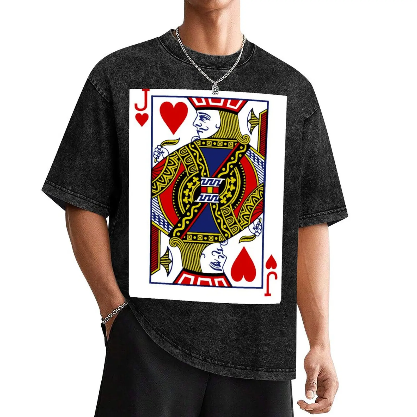 Jack of Hearts Playing Card T-Shirt croswit shirt man basketball graphic tees mens t shirts top quality
Jack of Hearts Playing Card T-Shirt croswit shirt man basketball graphic tees mens t shirts top quality