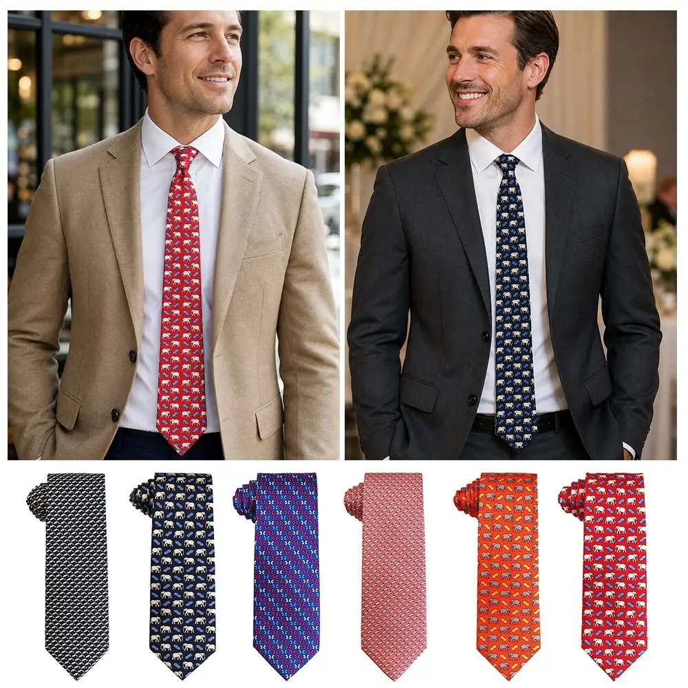 Elegant New Silk Men's Tie Trendy Animal Print Business Tie Business Formal Casual Wear Formal Tie Accessories for Men
Elegant New Silk Men's Tie Trendy Animal Print Business Tie Business Formal Casual Wear Formal Tie Accessories for Men
