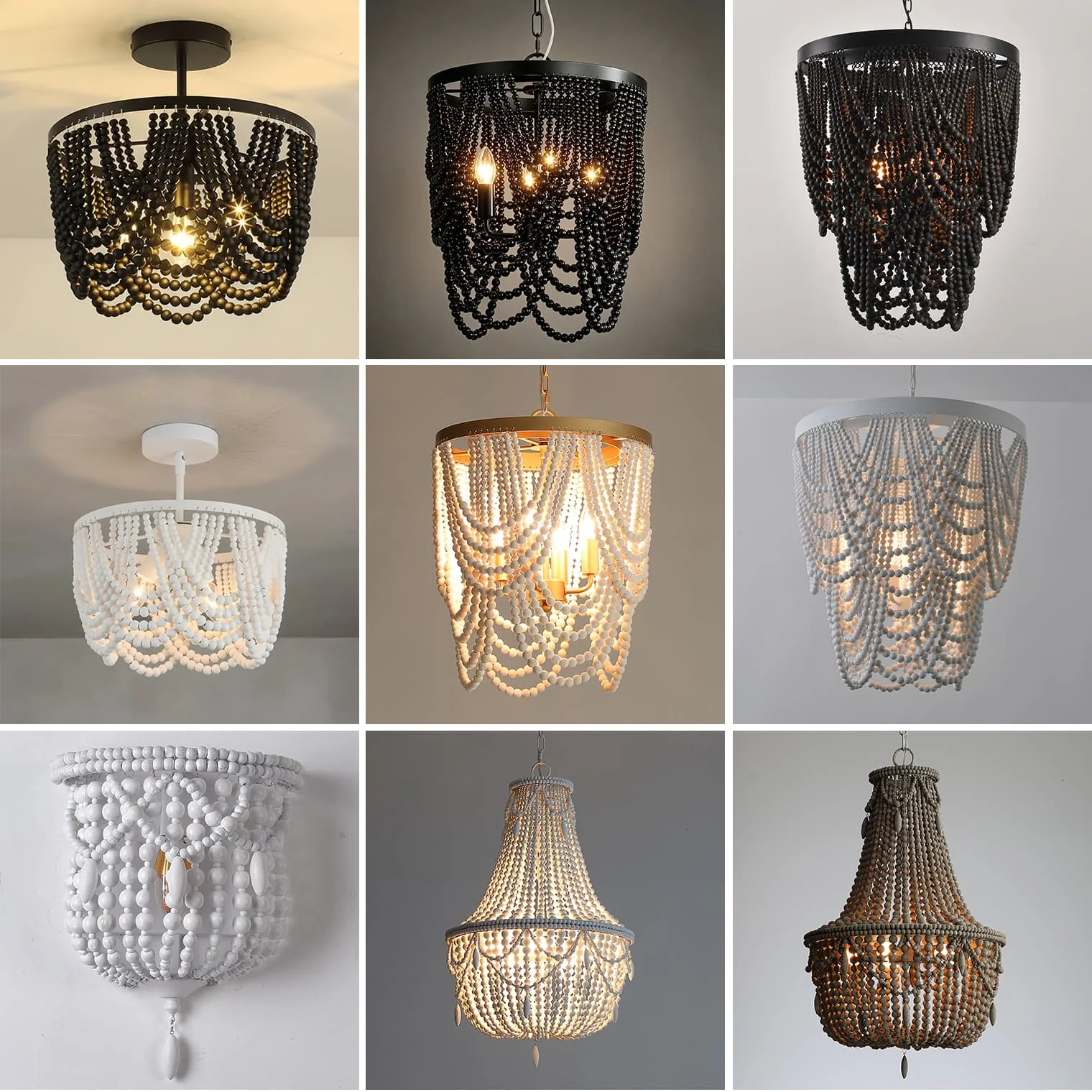 Black French Country Chandelier Large Hanging Lights Dia60 H65cm Living Room Boho Wood Bead Chandelier For Bedroom Dining Room
Black French Country Chandelier Large Hanging Lights Dia60 H65cm Living Room Boho Wood Bead Chandelier For Bedroom Dining Room