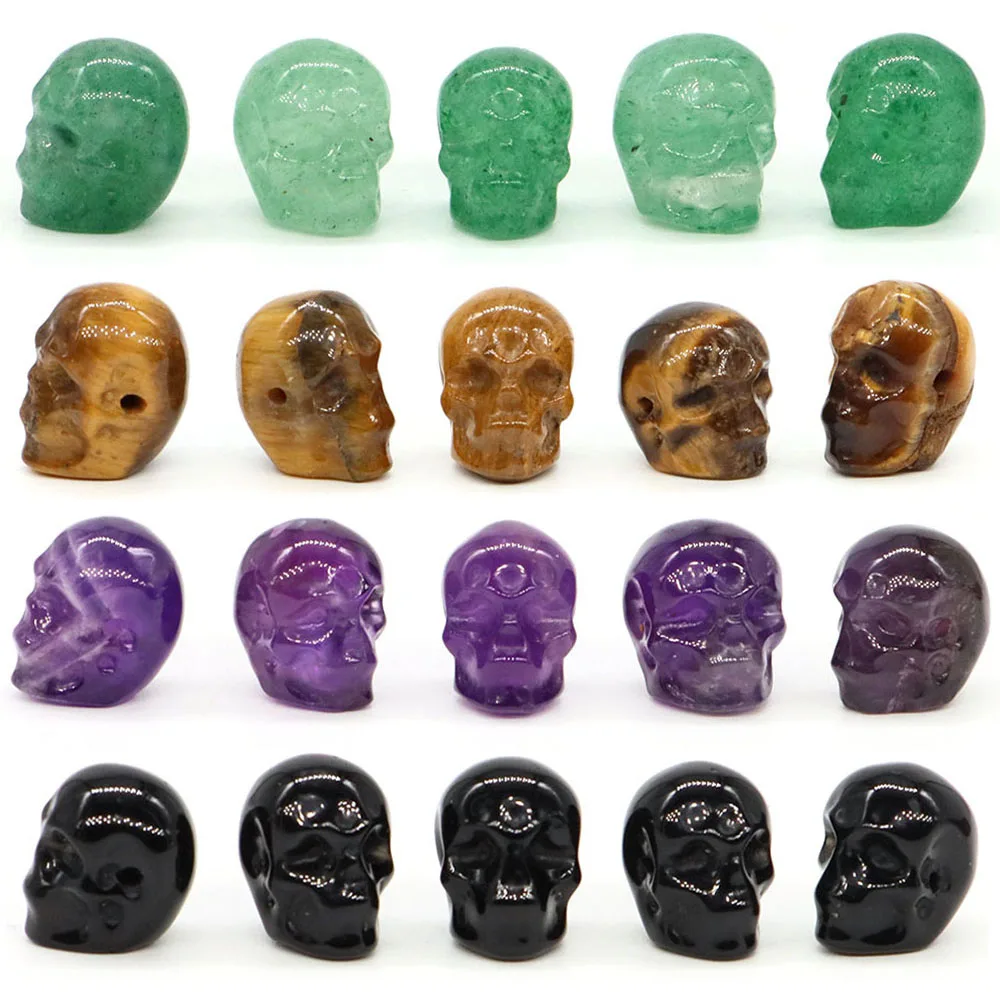 Skull Head Pendant Natural Stone Healing Crystal Amethyst Loose Spacer Bead for Jewelry Making DIY Bracelet Necklace Accessories
Skull Head Pendant Natural Stone Healing Crystal Amethyst Loose Spacer Bead for Jewelry Making DIY Bracelet Necklace Accessories
