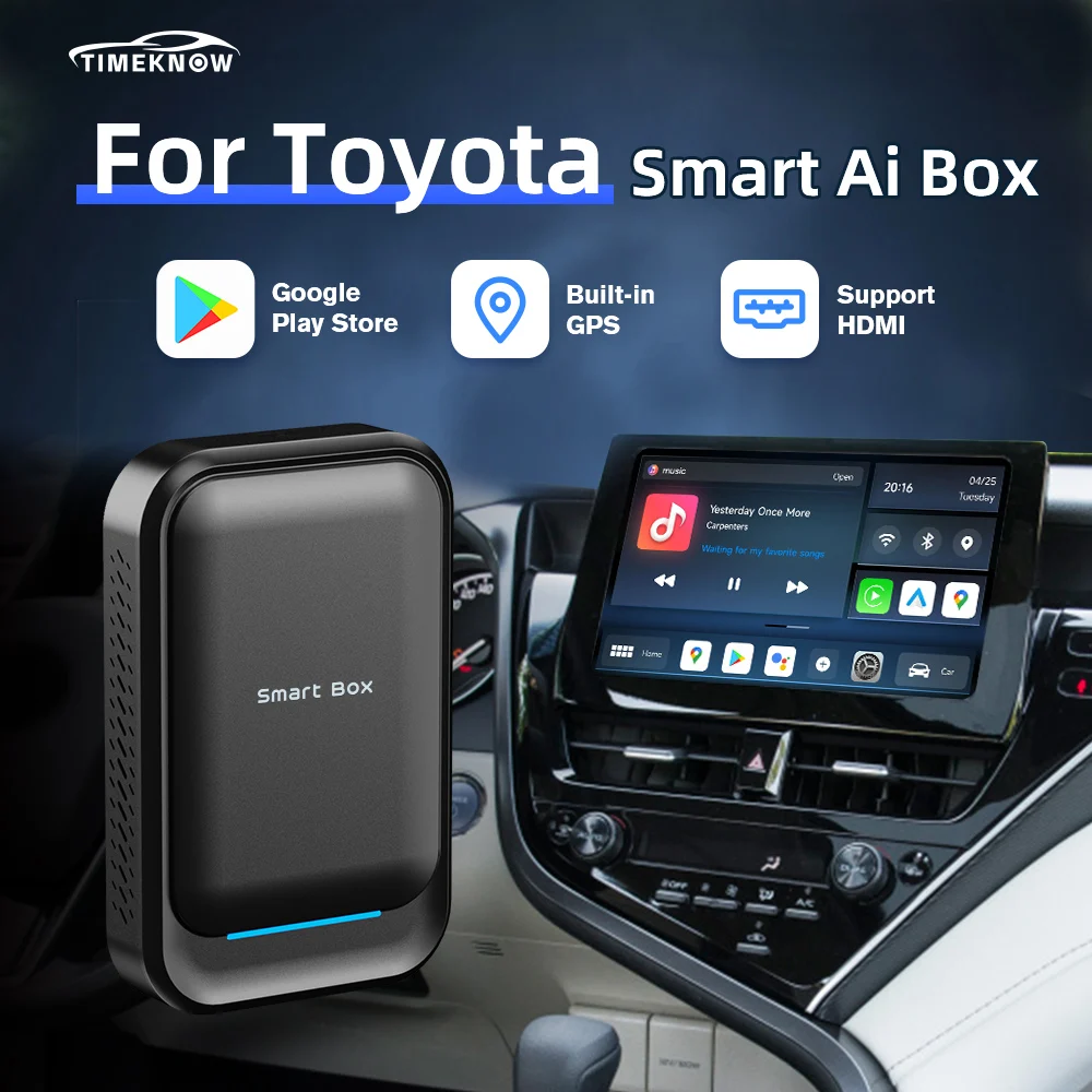 TIMEKNOW Ai Box For Toyota Wireless CarPlay Wireless Android Auto Adapter Android 11 TV Box For Corolla Sienna RAV4 Camry CHR
TIMEKNOW Ai Box For Toyota Wireless CarPlay Wireless Android Auto Adapter Android 11 TV Box For Corolla Sienna RAV4 Camry CHR