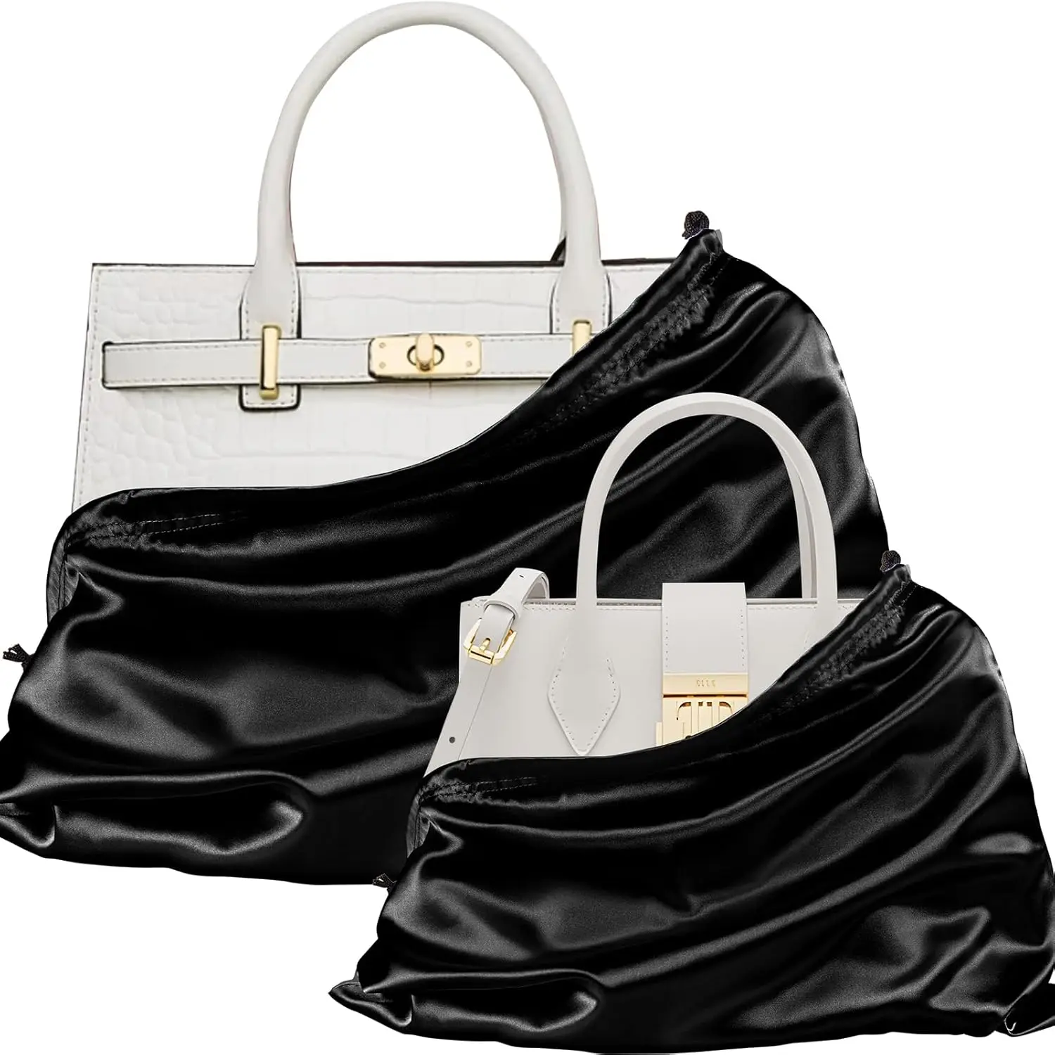 2Pcs Satin Dust Bags for Handbags, Luxury Storage Pouches
2Pcs Satin Dust Bags for Handbags, Luxury Storage Pouches