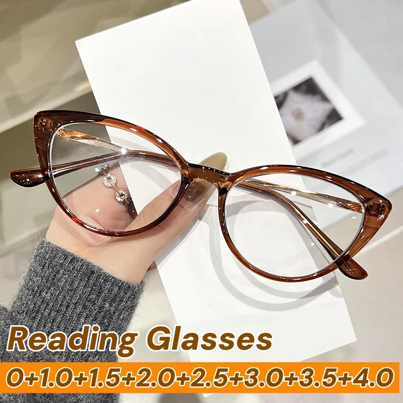 Stylish Cat Eye Reading Glasses for Women Men Fashion Design Anti Blue Light Computer Eyeglasses Trendy Frame Farsighted Eyewear
Stylish Cat Eye Reading Glasses for Women Men Fashion Design Anti Blue Light Computer Eyeglasses Trendy Frame Farsighted Eyewear