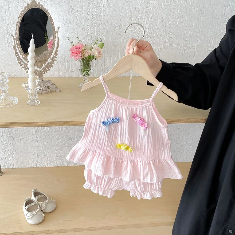 0-3Years Cute Newborn Baby Girl Clothing Set 2026 Summer Sleeveless Candy Tank Tops+Elastic Waist Shorts 2PCS Outfits Clothes
0-3Years Cute Newborn Baby Girl Clothing Set 2026 Summer Sleeveless Candy Tank Tops+Elastic Waist Shorts 2PCS Outfits Clothes