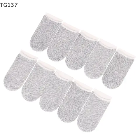 10Pcs Touch Screen Fingers Gloves Sweat-proof Thumbs Finger Sleeve Mobile Game