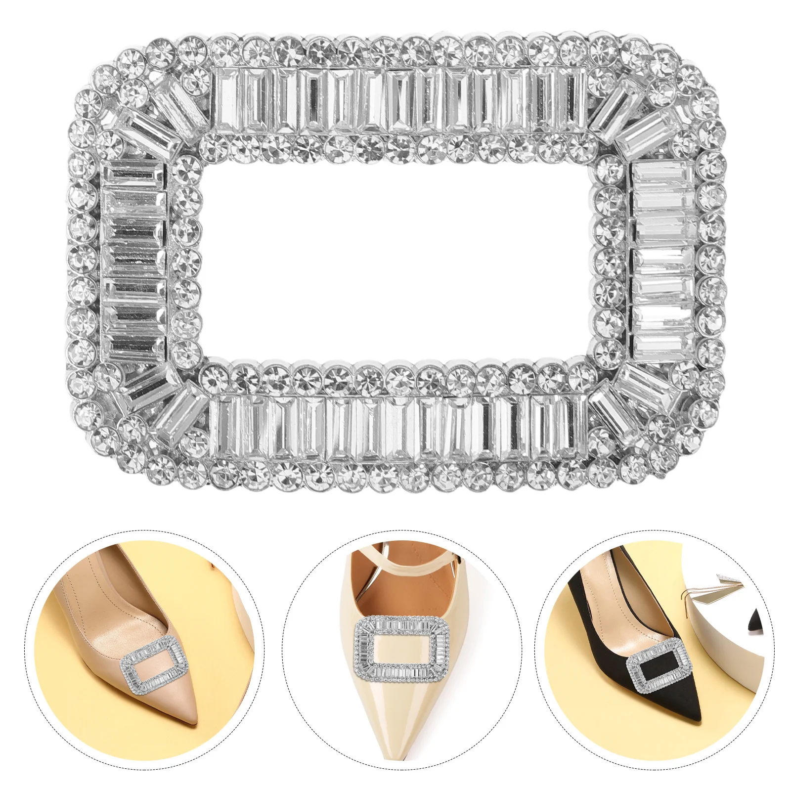 2pcs Women Shoe Clips: Rhinestone High Heel Buckles Detachable Wedding Decor For Bridal Flats Sandals Boots Party Prom Evening
2pcs Women Shoe Clips: Rhinestone High Heel Buckles Detachable Wedding Decor For Bridal Flats Sandals Boots Party Prom Evening