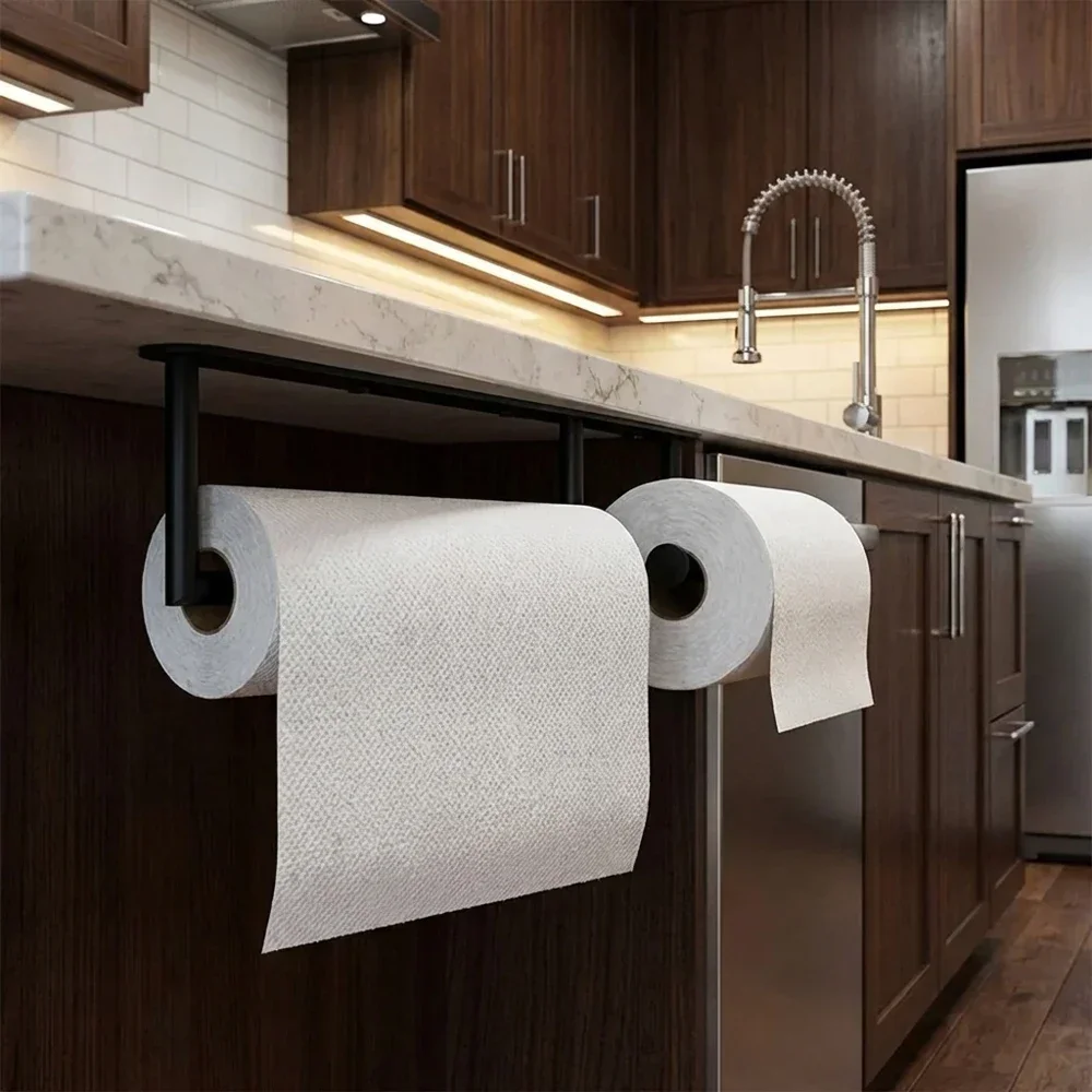 Self-Adhesive Under Cabinet Paper Towel Holder Wall-Mounted Tissue Roll Rack for Kitchen Bathroom Plastic Wrap Roll Paper Storag
Self-Adhesive Under Cabinet Paper Towel Holder Wall-Mounted Tissue Roll Rack for Kitchen Bathroom Plastic Wrap Roll Paper Storag