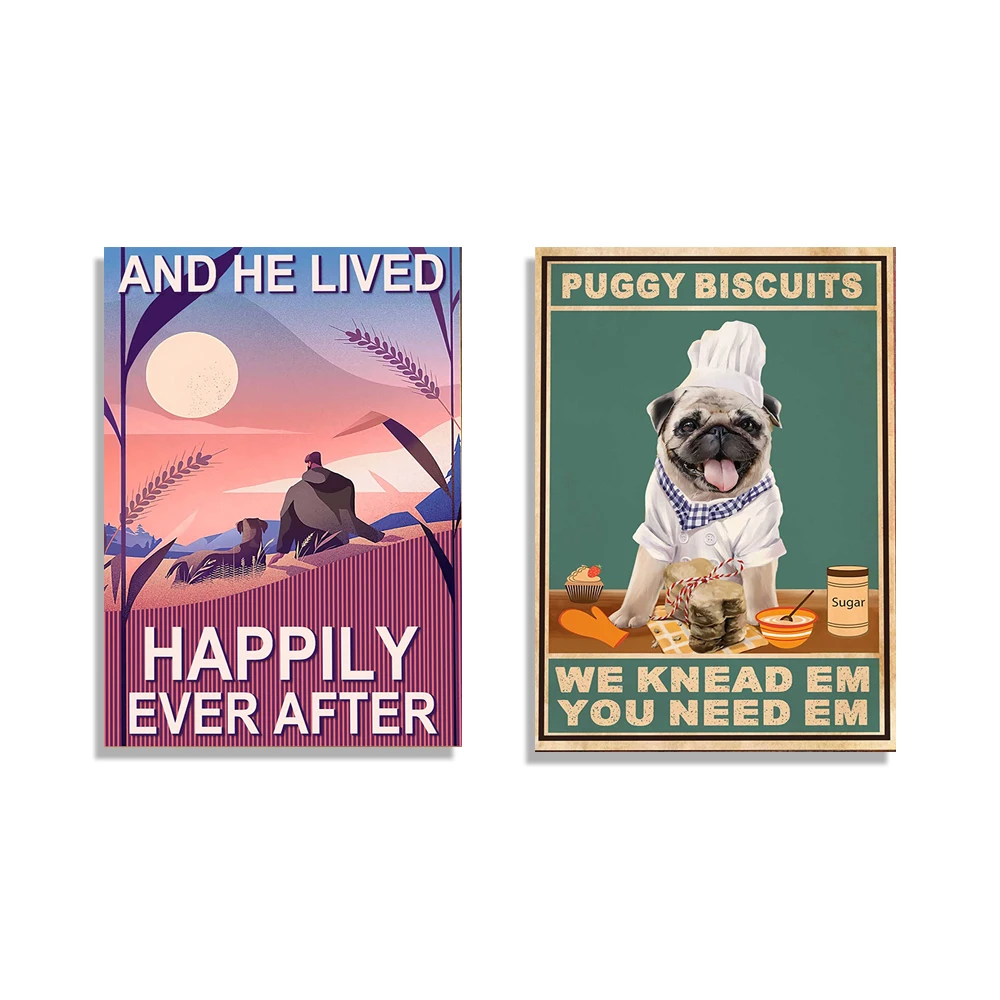Love Dog Poster, He Lived Happy Ever After Poster, Dog Baking Poster, Funny Dog, Puggy Cookies Poster, Love Baking Gift,
Love Dog Poster, He Lived Happy Ever After Poster, Dog Baking Poster, Funny Dog, Puggy Cookies Poster, Love Baking Gift,