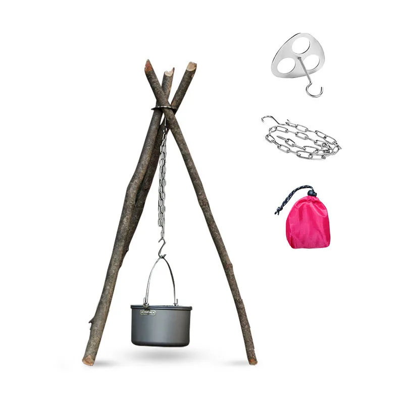 Portable Stainless Steel Tripod Hanging Rack - Adjustable Campfire Grill Stand For Outdoor Cooking, Dutch Oven Accessories
Portable Stainless Steel Tripod Hanging Rack - Adjustable Campfire Grill Stand For Outdoor Cooking, Dutch Oven Accessories