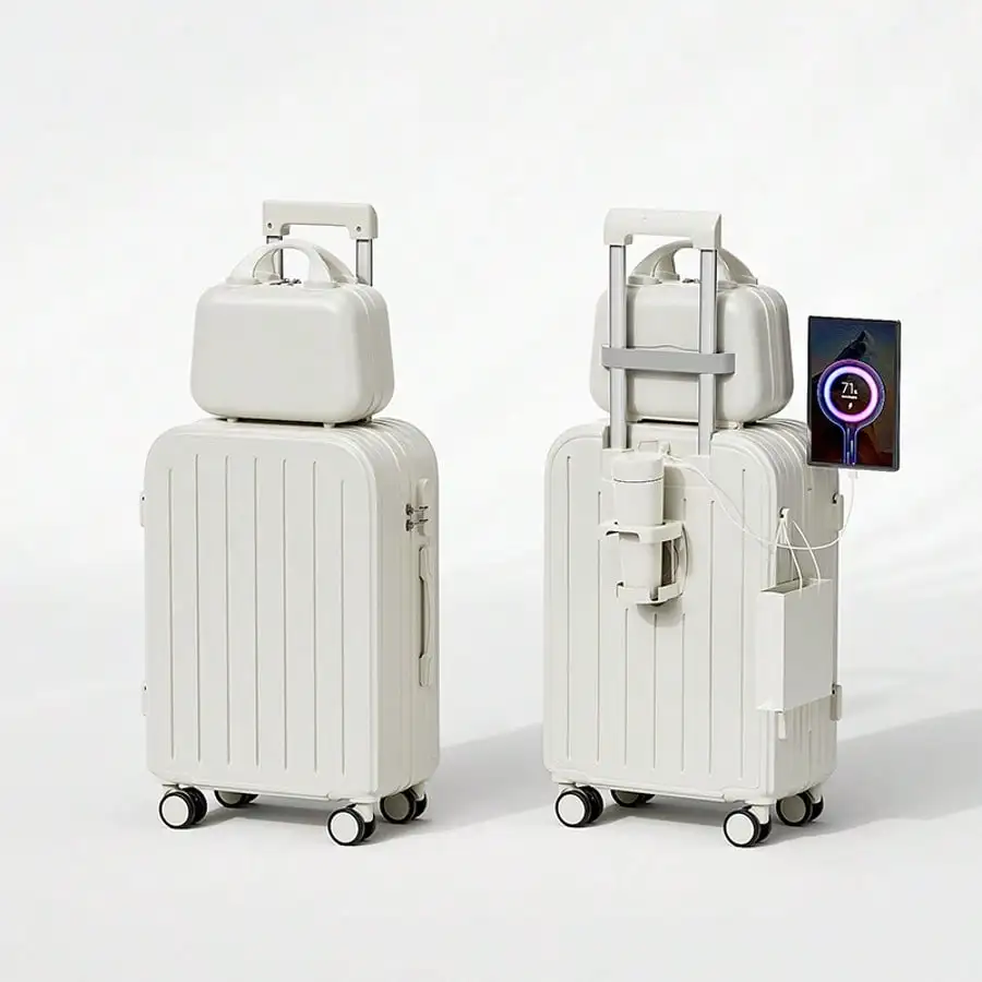 1pc/2pcs Minimalist Solid Colorful Luggage Set, Hard Shell Zipper Trolley Suitcase With Square Small Makeup Handbag And Wheels For Travel/School Luggage Case Spinner Suitcase Travel Luggage Travel Suitcase Hardshell Suitcase Suitcase
1pc/2pcs Minimalist Solid Colorful Luggage Set, Hard Shell Zipper Trolley Suitcase With Square Small Makeup Handbag And Wheels For Travel/School Luggage Case Spinner Suitcase Travel Luggage Travel Suitcase Hardshell Suitcase Suitcase