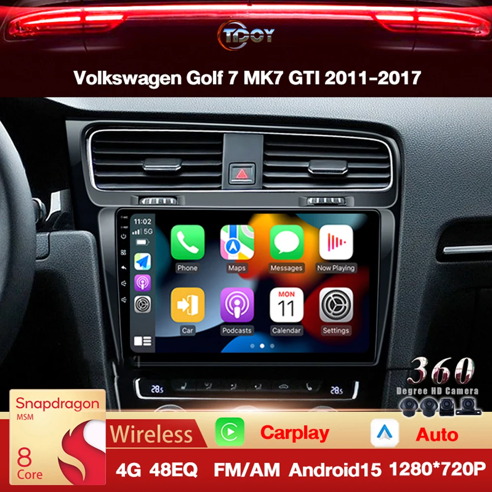 Autoradio For VW Volkswagen Golf 7 MK7 GTI 2011-2017 Carplay 2 Din Android Multimedia Automotive Car Video Player Android Auto
Autoradio For VW Volkswagen Golf 7 MK7 GTI 2011-2017 Carplay 2 Din Android Multimedia Automotive Car Video Player Android Auto