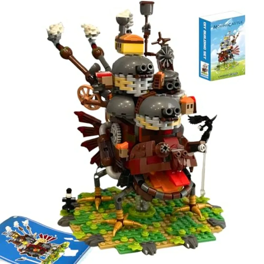Anime-themed mobile castle building set with enchanted bricks, dark brown fire spirit design, ABS plastic construction, portabl
Anime-themed mobile castle building set with enchanted bricks, dark brown fire spirit design, ABS plastic construction, portabl