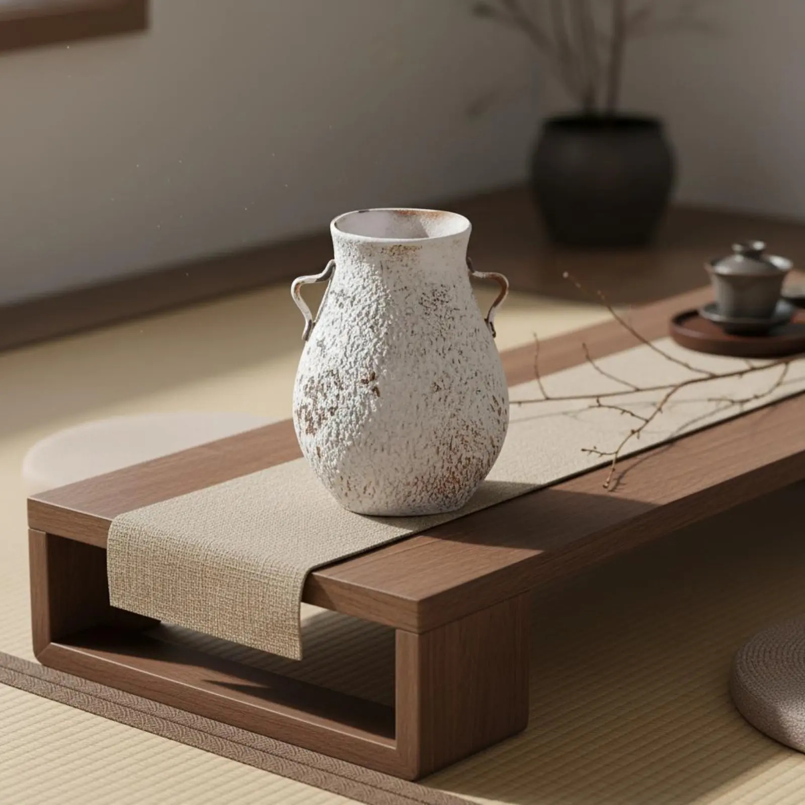 2 Pieces Handled Ceramic Vase Modern Chinese Design Textured Ceramic Vase Home Decor Neutral Color Double Handles for TV Stand
2 Pieces Handled Ceramic Vase Modern Chinese Design Textured Ceramic Vase Home Decor Neutral Color Double Handles for TV Stand