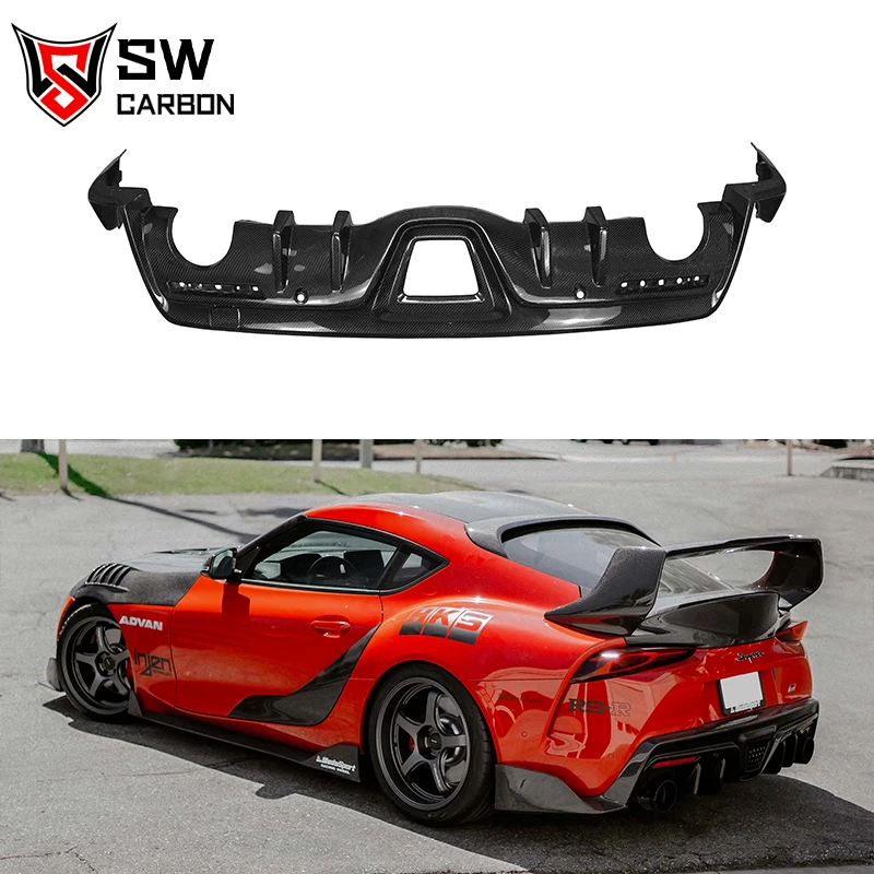 Задний диффузор из углеродного волокна в стиле Seibon для Toyota Supra GR A91 A90 MK5, задний бампер, спойлер, сплиттер, автозапчасти
Задний диффузор из углеродного волокна в стиле Seibon для Toyota Supra GR A91 A90 MK5, задний бампер, спойлер, сплиттер, автозапчасти