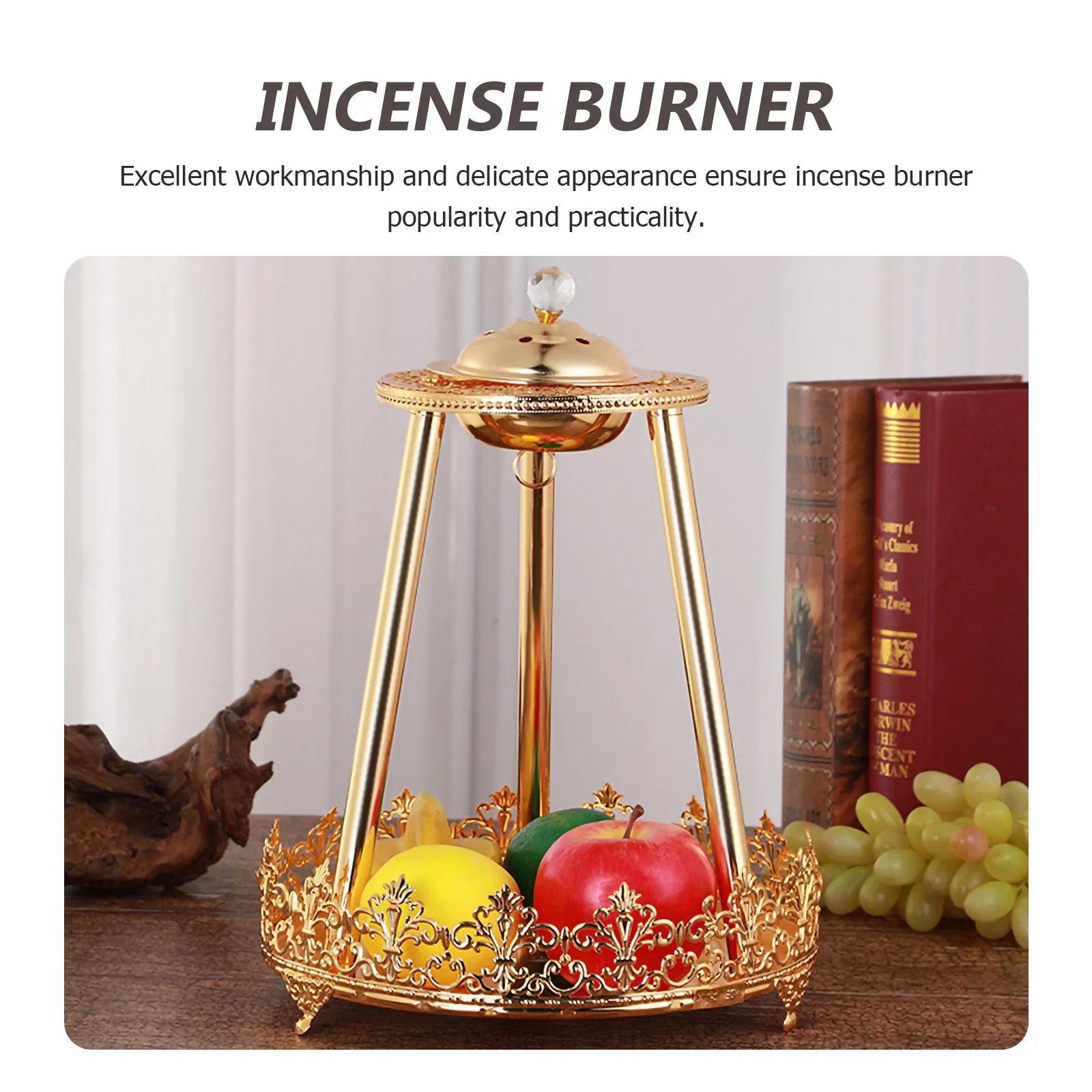 Incense Burner European Ornaments Censer Holder Plate Serving Stand Insence Decorative
Incense Burner European Ornaments Censer Holder Plate Serving Stand Insence Decorative