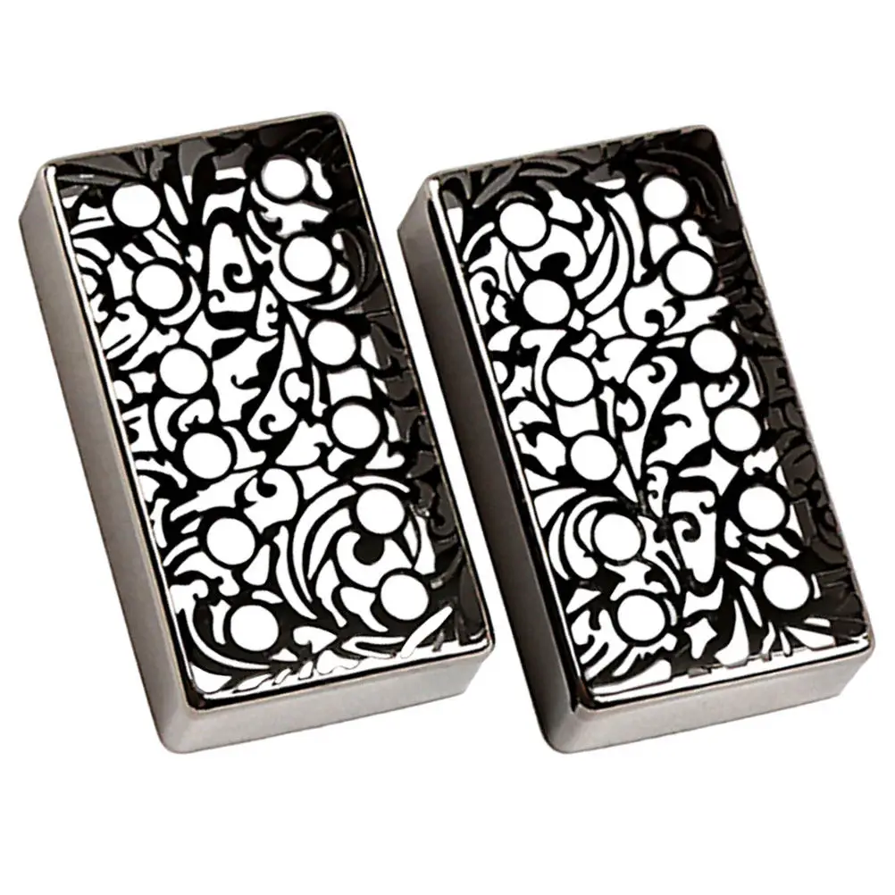 2Pcs Guitar Pickup Cover Metal Protective Covers Easy Install Decorative Replacement for Electric Guitar Parts Accessories
2Pcs Guitar Pickup Cover Metal Protective Covers Easy Install Decorative Replacement for Electric Guitar Parts Accessories