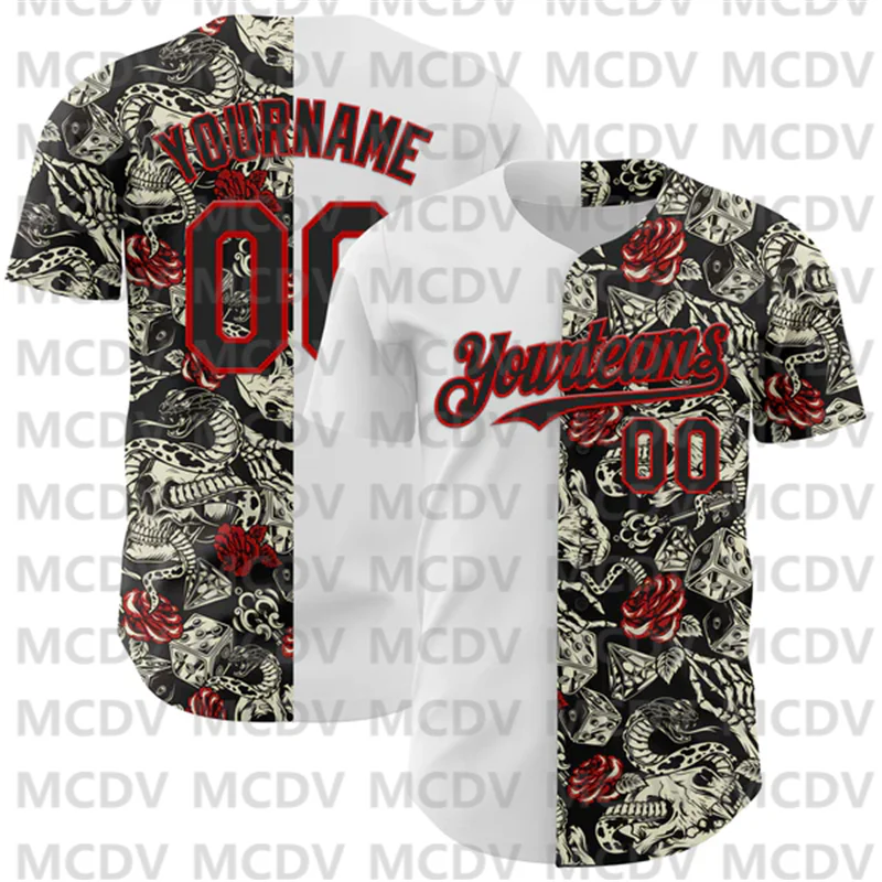 Custom White Black-Red 3D Pattern Design Vintage Tattoos Authentic Baseball Jersey Sport Unisex Tops
Custom White Black-Red 3D Pattern Design Vintage Tattoos Authentic Baseball Jersey Sport Unisex Tops