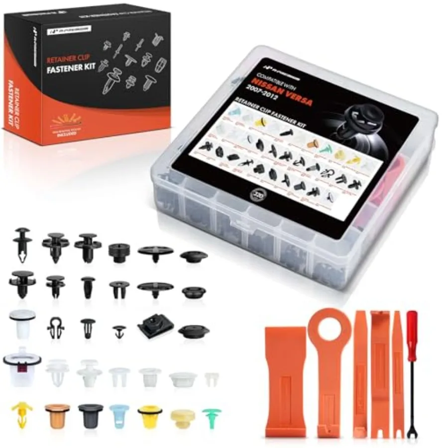 320 PCS 32 Sizes Car Retainer Clip Kit Compatible with Nissan Versa 2007-2012 Bumper Fender Weatherstrip Door Hood Trim Auto Pu
320 PCS 32 Sizes Car Retainer Clip Kit Compatible with Nissan Versa 2007-2012 Bumper Fender Weatherstrip Door Hood Trim Auto Pu