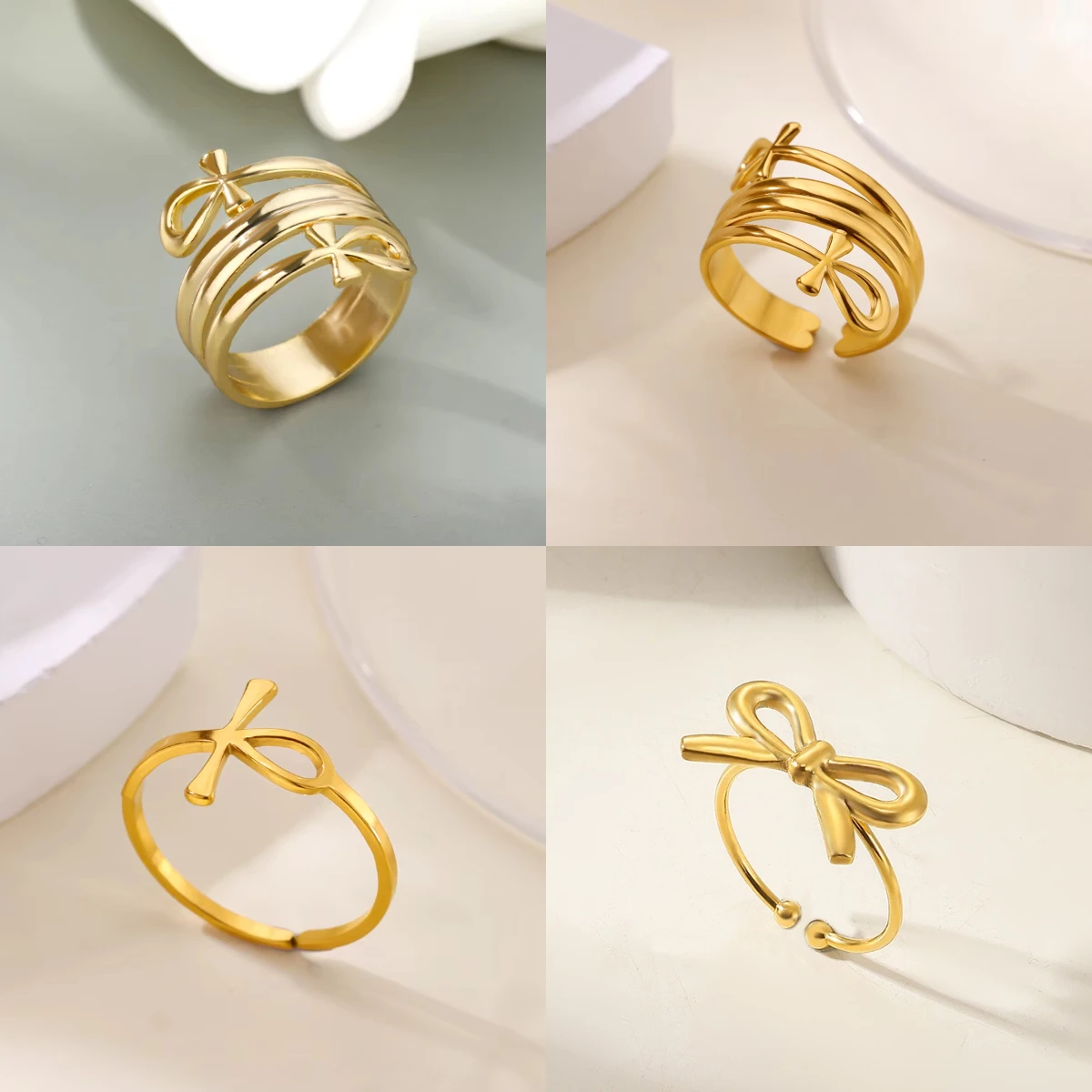 Egyptian Gold Color Key Of Life Ring For Women Cross Religious Life Symbol Declaration Rings Stainless Steel Jewelry Dainty Gift
Egyptian Gold Color Key Of Life Ring For Women Cross Religious Life Symbol Declaration Rings Stainless Steel Jewelry Dainty Gift