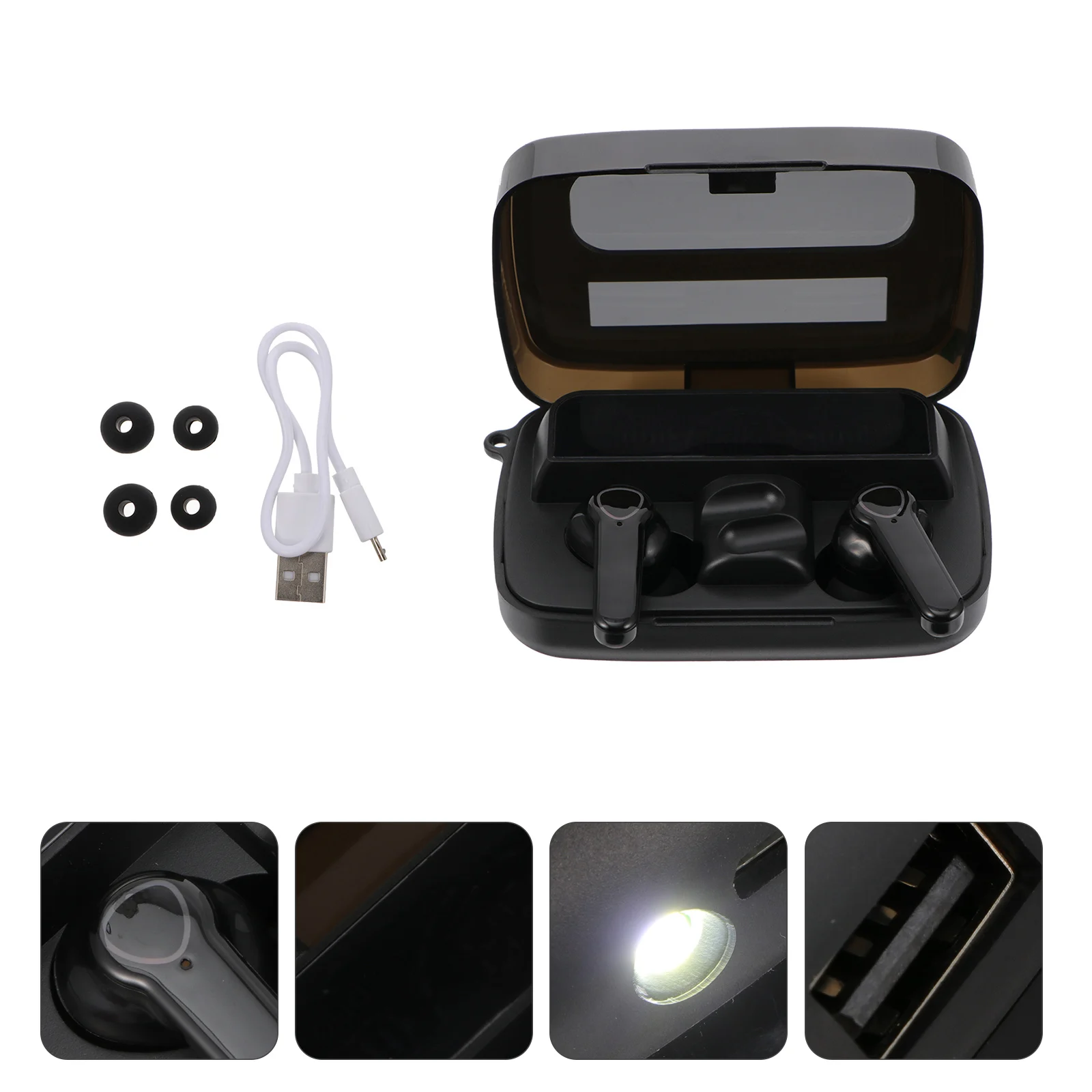 Smart Wireless Earbuds Headphones Ergonomic Noise Reduction Clear Sound Sport Waterproof Earphones With Light Mini
Smart Wireless Earbuds Headphones Ergonomic Noise Reduction Clear Sound Sport Waterproof Earphones With Light Mini