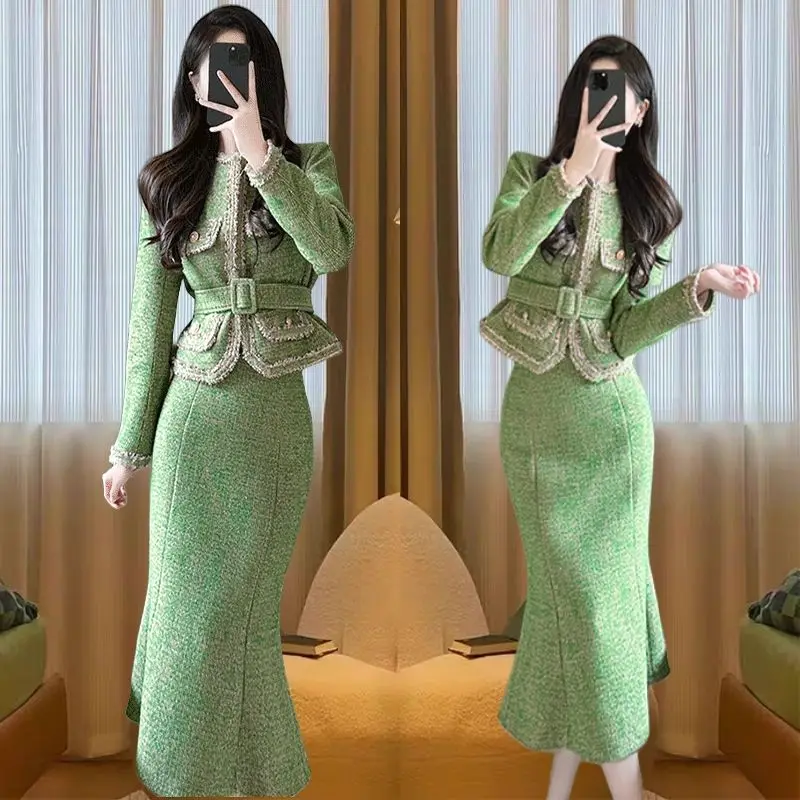 French Style Women Tassel Patchwork High Waisted Mermaid Slim Skirt Set , Woman Fashion Office Lady Skirts Sets
French Style Women Tassel Patchwork High Waisted Mermaid Slim Skirt Set , Woman Fashion Office Lady Skirts Sets