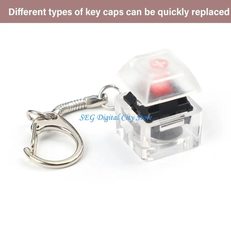 U75B 10PCS Single Frame Mechanical Keyboard Switches Testers Testing Tool Keychain